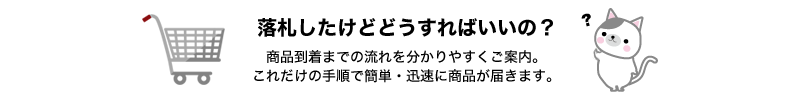 落札したけどどうすればいいの？